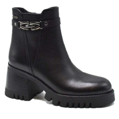 Venüs 2450902 Siyah Deri Bot  