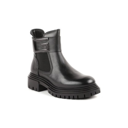 Venüs 2253852 Siyah Deri Bot  